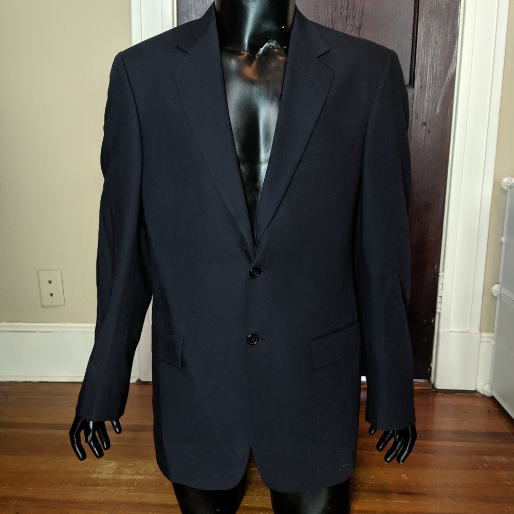 Givenchy navy blue wool blazer